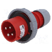 Conector alimentare AC, IEC 60309, IP67, 32A, 440V AC, 4 pini, PCE - 0242-3V