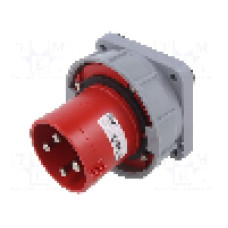 Conector alimentare AC, IEC 60309, IP67, 63A, 400V AC, 4 pini, PCE - 634-6