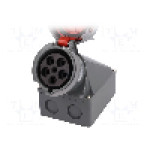 Conector alimentare AC, IEC 60309, IP67, 63A, 400V AC, 5 pini, PAWBOL - B.1048