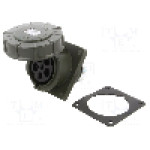 Conector alimentare AC, IEC 60309, IP67, 63A, 400V AC, 5 pini, PCE - 435-6.U