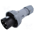 Conector alimentare AC, IEC 60309, IP67, 63A, 500V AC, 4 pini, PCE - 034-7