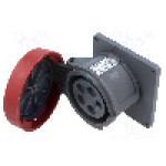 Conector alimentare AC, IEC 60309, IP67, {{Curent nominal}}, 415V, 5 pini, AMPHENOL - 2CMA101302R1000