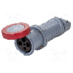 Conector alimentare AC, IEC 60309, IP67, IP69K, 0,125kA, 415V, 415V AC, 4 pini, AMPHENOL - 2CMA166924R1000