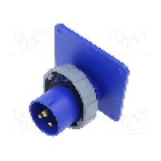 Conector alimentare AC, IEC 60309, IP67, IP69K, 16A, 0,25kV, 250V AC, 3 pini, AMPHENOL - 2CMA166678R1000