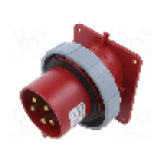 Conector alimentare AC, IEC 60309, IP67, IP69K, 32A, 415V, 415V AC, 5 pini, AMPHENOL - 2CMA166664R1000