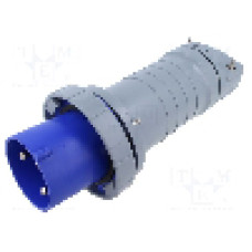 Conector alimentare AC, IEC 60309, IP69K, 0,125kA, 0,25kV, 250V AC, 3 pini, AMPHENOL - 2CMA166810R1000
