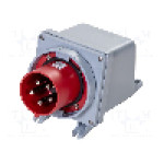 Conector alimentare AC, IEC 60309, IP69K, 0,125kA, 415V, 5 pini, AMPHENOL - 2CMA167294R1000