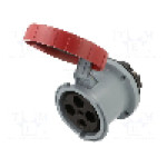 Conector alimentare AC, IEC 60309, IP69K, 0,125kA, 415V AC, 4 pini, AMPHENOL - 2CMA167136R1000