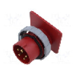 Conector alimentare AC, IEC 60309, IP69K, 16A, 415V, 5 pini, AMPHENOL - 2CMA166712R1000