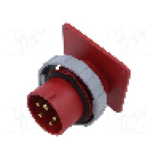Conector alimentare AC, IEC 60309, IP69K, 16A, 415V, 5 pini, AMPHENOL - 2CMA166712R1000