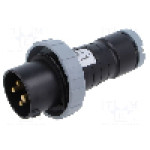 Conector alimentare AC, IEC 60309, IP69K, 16A, 500V AC, 4 pini, AMPHENOL - 2CMA166478R1000