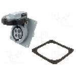 Conector alimentare AC, IEC 60309, IP69K, 16A, 500V AC, 4 pini, AMPHENOL - 2CMA167014R1000