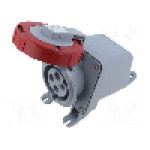 Conector alimentare AC, IEC 60309, IP69K, 30A, 440V, 4 pini, AMPHENOL - 2CMA167177R1000