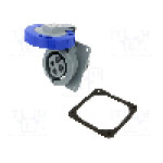 Conector alimentare AC, IEC 60309, IP69K, 32A, 250V AC, 4 pini, AMPHENOL - 2CMA166968R1000