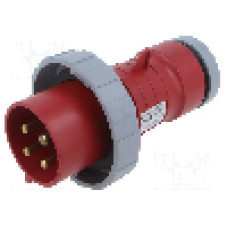 Conector alimentare AC, IEC 60309, IP69K, 32A, 460V, 4 pini, AMPHENOL - 2CMA166513R1000