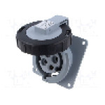 Conector alimentare AC, IEC 60309, IP69K, 32A, {{Tensiune nominala}}, 4 pini, AMPHENOL - 2CMA166962R1000