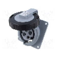 Conector alimentare AC, IEC 60309, IP69K, 32A, {{Tensiune nominala}}, 4 pini, AMPHENOL - 2CMA166962R1000