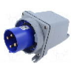 Conector alimentare AC, IEC 60309, IP69K, 63A, 0,25kV, 250V AC, 4 pini, AMPHENOL - 2CMA167354R1000