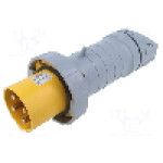 Conector alimentare AC, IEC 60309, IP69K, 63A, 130V, 4 pini, AMPHENOL - 2CMA166782R1000