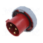 Conector alimentare AC, IEC 60309, IP69K, 63A, 460V, 4 pini, AMPHENOL - 2CMA168112R1000