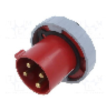 Conector alimentare AC, IEC 60309, IP69K, 63A, 460V, 4 pini, AMPHENOL - 2CMA168112R1000