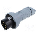 Conector alimentare AC, IEC 60309, IP69K, 63A, 500V AC, 4 pini, AMPHENOL - 2CMA166788R1000