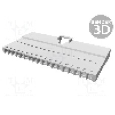 Conector cablu-cablu, 18 pini, tata, MOLEX - 70107-0017