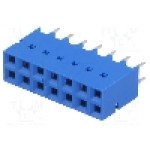 Conector cablu-placa, 14 pini, mama, AMPHENOL - 87606-807LF