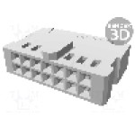 Conector cablu-placa, 14 pini, mama, TE Connectivity - 102387-2