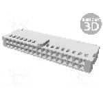 Conector cablu-placa, 34 pini, mama, TE Connectivity - 102387-8