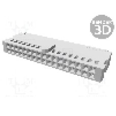 Conector cablu-placa, 34 pini, mama, TE Connectivity - 102387-8