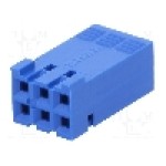 Conector cablu-placa, 6 pini, mama, AMPHENOL - 65239-003LF