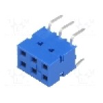 Conector cablu-placa, 6 pini, mama, AMPHENOL - 71991-803LF