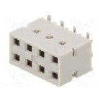 Conector cablu-placa, 8 pini, mama, AMPHENOL - 89898-304ALF