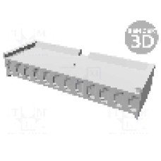 Conector pas semnal, 12 pini, pas pini 3.96mm, mama, TE Connectivity - 280595