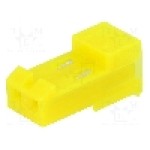 Conector pas semnal, 2 pini, pas pini 3.96mm, mama, TE Connectivity - 3-640427-2