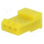 Conector pas semnal, 3 pini, pas pini 3.96mm, mama, TE Connectivity - 3-640427-3