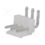 Conector pas semnal, 3 pini, pas pini 3.96mm, tata, JST - B3PS-VH (LF)(SN)