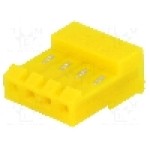 Conector pas semnal, 4 pini, pas pini 3.96mm, mama, TE Connectivity - 3-640427-4