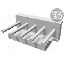 Conector pas semnal, 5 pini, pas pini 3.96mm, tata, TE Connectivity - 640388-5