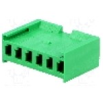 Conector pas semnal, 6 pini, pas pini 3.96mm, mama, TE Connectivity - 280592