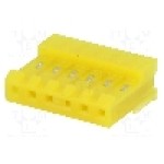 Conector pas semnal, 6 pini, pas pini 3.96mm, mama, TE Connectivity - 3-640427-6