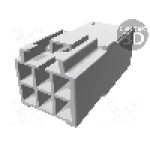 Conector pas semnal, 6 pini, pas pini 3.96mm, tata, TE Connectivity - 176285-1