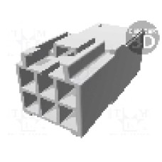 Conector pas semnal, 6 pini, pas pini 3.96mm, tata, TE Connectivity - 176285-1