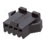 Conector semnal, 4 pini, pas 2.5mm, serie SM, JST - SMP-04V-BC