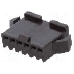 Conector semnal, 6 pini, pas 2.5mm, serie SM, JST - SMP-06V-BC