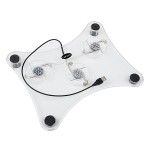 COOLING PAD LAPTOP PLEXIGLASS - KOM0549
