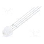 Dioda LED 5mm, RGB, {{Parte frontala}}, 1.8...2.2/2.8...3.1/2.9...3.2V, WORLDSEMI - WS2812D-F5