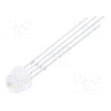 Dioda LED 5mm, RGB, {{Parte frontala}}, 1.8...2.2/2.8...3.1/2.9...3.2V, WORLDSEMI - WS2812D-F5