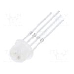 Dioda LED 5mm, RGB, {{Parte frontala}}, 1.8...2.2/2.8...3.1/2.9...3.2V, WORLDSEMI - WS2812D-F5_STRAW HAT-15MA
